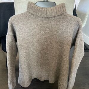 Elegant Tan Turtleneck Sweater